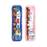  Portable Spork Set with Case Unicorn