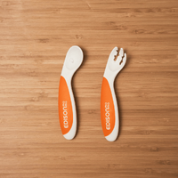  ForkSpoon Beginner SetOrange left Handed