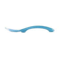  Silicone Suction Divided Plate & Spoon - Blue