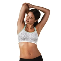  Seamless Rhythm Nursing Bra White Grey Spacedye L
