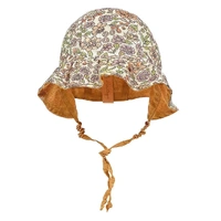 Bedhead Heritage Reversible Ruffle Bonnet Hat-Matilda/Maize M