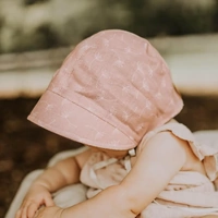 Bedhead Reversible Bonnet Hat- Frances/Flax S