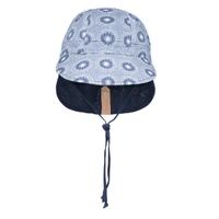 Bedhead Reversible Baby Flap Sun Hat-Norman/Indigo S