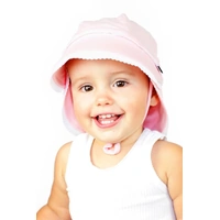 Bedhead Legionnaire Hat - Ruffle Trim Blush? M