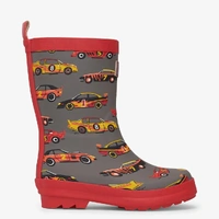  Shiny Kids Rain Boots | Classic Race Cars size 4
