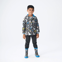  Shiny Kids Rain Boots | Ombre Stars size 7