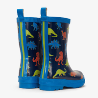  Shiny Kids Rain Boots | Linework Dinos size 3