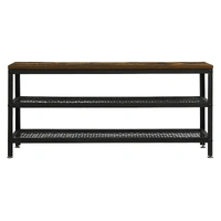  3-Tier Shoe Rack Bench 100cm