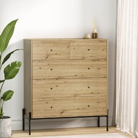 Artiss 5 Chest of Drawers - ARNO Pine