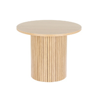 Artiss Coffee Table Round Fluted Base PIIA