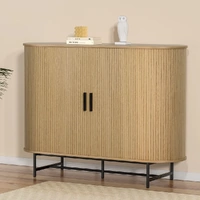 Buffet Sideboard Cupboard Cabinet Sliding Doors Pantry Storage Oak PIIA