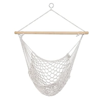 Hammock Chair Outdoor Hanging Camping Mesh Indoor Cream