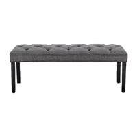 Cate Button-Tufted Upholstered Bench by Sarantino
