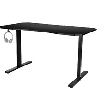 Gaming Desk 139cm PC Table Setup Computer Carbon Fiber Style