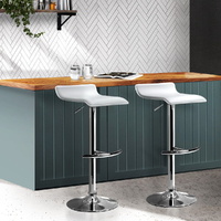 PU Leather Wave Style Bar Stools