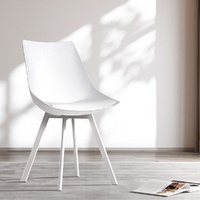 Set of 2 Lylette Dining Chairs Cafe Chairs PU Leather Padded Seat