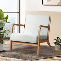 Armchair Lounge Chair Accent Armchairs Couch Sofa Bedroom Wood
