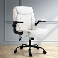 Office Chair Leather Computer Desk Chairs Executive Gaming Study