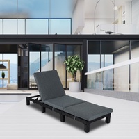 Rattan Sunbed with Adjustable Recline