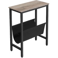 Phillipsburg Industrial Side Table with Magazine Holder Sling and Metal Structure