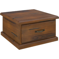 Lamp Table Solid Pine Wood Coffee Side Desk Sofa End - Dark Brown