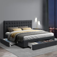 Rogues Bed Frame Fabric Storage Drawers
