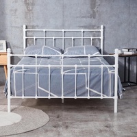 Humbug Metal Frame Platform Mattress Base - White