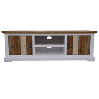 Davie ETU Entertainment TV Unit 2 Door Solid Acacia Timber - Multi Color