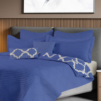Bamboo Cooling Reversible 7 Piece Comforter Set Bedspread