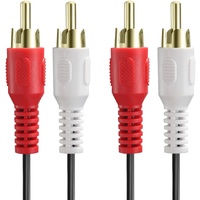 2-RCA Male To Male Dual 2RCA Cable, 2 RCA Stereo Audio Cord Connector