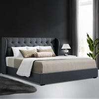 Wallaroo Bed Frame Fabric Gas Lift Storage