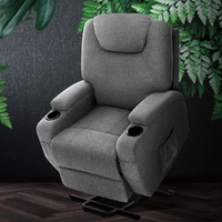 Electric Recliner Lift Chair Massage Armchair Heating PU Leather