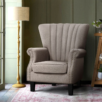Upholstered Fabric Armchair Accent Tub Chairs Modern seat Sofa Lounge
