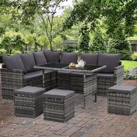 Outdoor Furniture Dining Setting Sofa Set Lounge Wicker 9 Seater