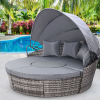 Outdoor Lounge Setting Sofa Patio Furniture Wicker Garden Rattan Set Day Bed