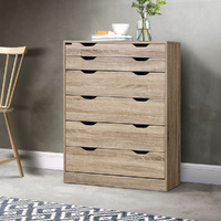 6 Chest of Drawers Tallboy Dresser Table Storage Cabinet Bedroom