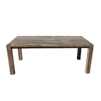Sturdy 2 Metre Table Brush Finish