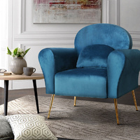 Armchair Lounge Chair Accent Armchairs Chairs Sofa Cushion Velvet