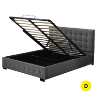 Allendale Bed Frame Base With Gas Lift Platform Fabric