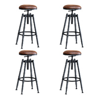 Rustic Industrial Bar Stool Kitchen Stool Barstool Swivel Dining Chair