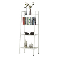 4 Tier Ladder Shelf Unit Bookshelf Bookcase Book Storage Display Rack Stand