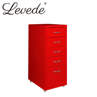 5 Drawers Portable Cabinet Rack Storage Steel Stackable Organiser Stand