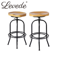 Industrial Bar Stools Kitchen Stool Wooden Barstools Swivel Chair