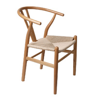 Set of 2 Dining Chairs Rattan Seat Side Chair Kitchen Wood Furniture