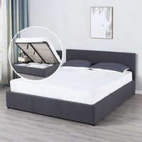 Kelly Luxury Gas Lift Bed Frame w/ Headboard