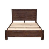 Avon Bed Frame in Solid Wood Veneered Acacia Bedroom Timber Slat