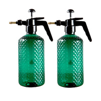 2 Liter Mist Water Spray Bottle Hand Held Pressure Adjustable Nozzle with Top Pump Indoor Outdoor Gardening