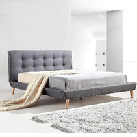 Parilla Fabric Deluxe Bed Frame Grey