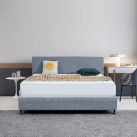 Linen Fabric Bed Deluxe Headboard Bedhead