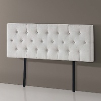 Linen Fabric Bed Deluxe Headboard Bedhead